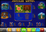 tabella vincite slot russian myth