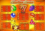 tabella pagamenti slot sizzling gems